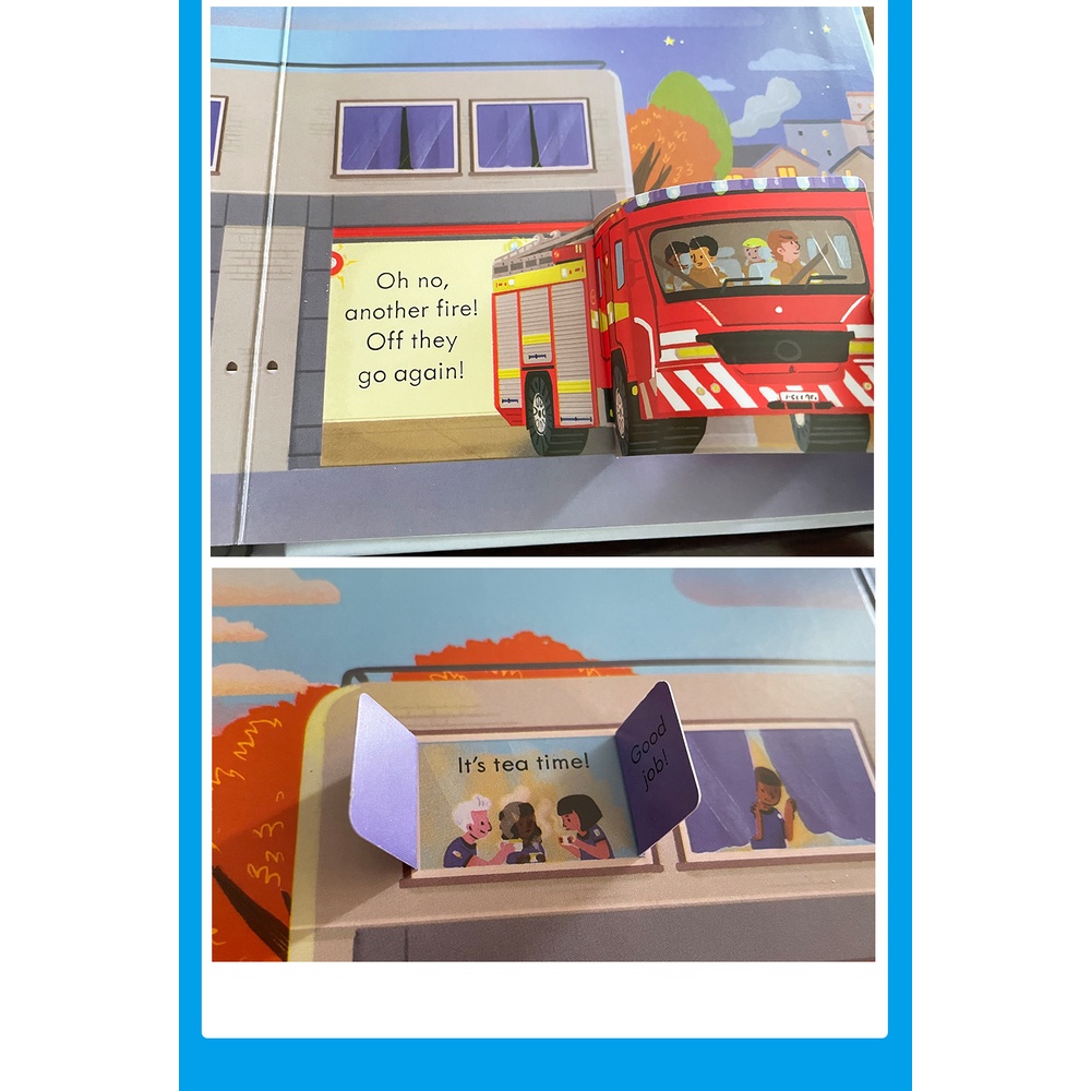 Usborne Peep Inside How A Fire Engine Works 3D Flap English Picture ...