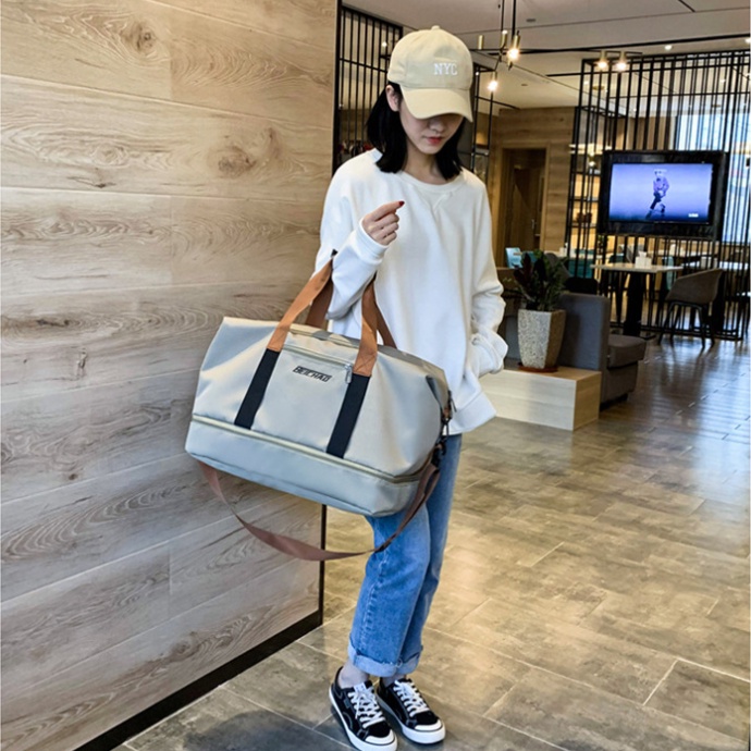 【HOT】Fitness Bag Travel Bag Dry Wet Separation Yoga Fitness Bag Large ...