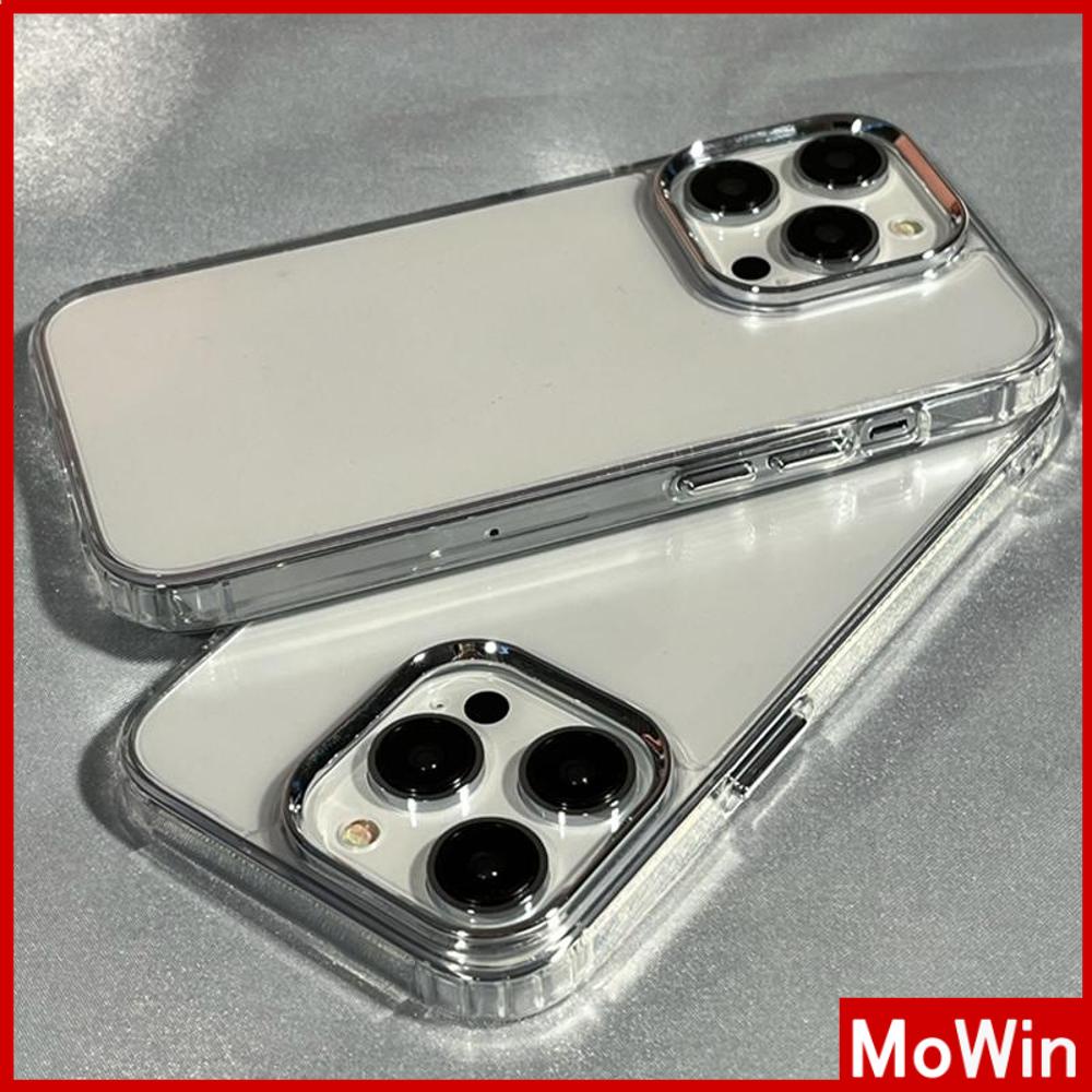 Clear Soft TPU Case With Luxury Plating Trim For IPhone 15, 14, 13, 12, 11, X, 8 & More