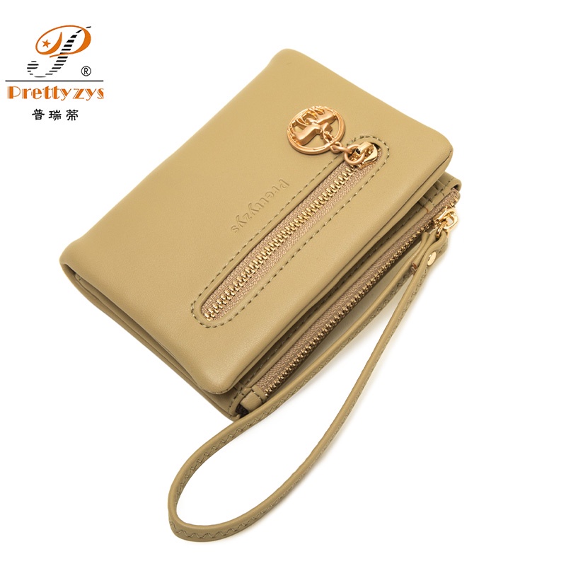 New Women Small Wallet Wrist Strap Purse Fashion Two Fold Coin Purse