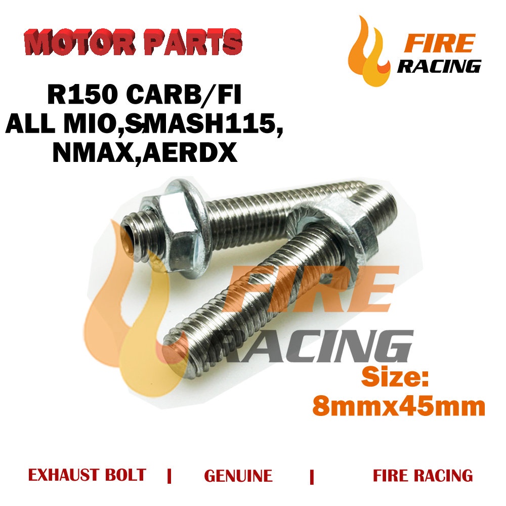Stainless Steel Exhaust Bolt for Raider150/ALL MIO/Smash115/Nmax/Aerox