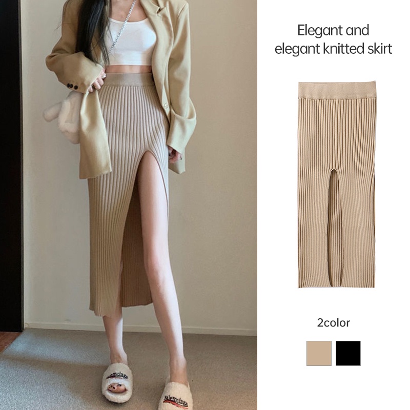 High Elastic Waist Half-body Skirt