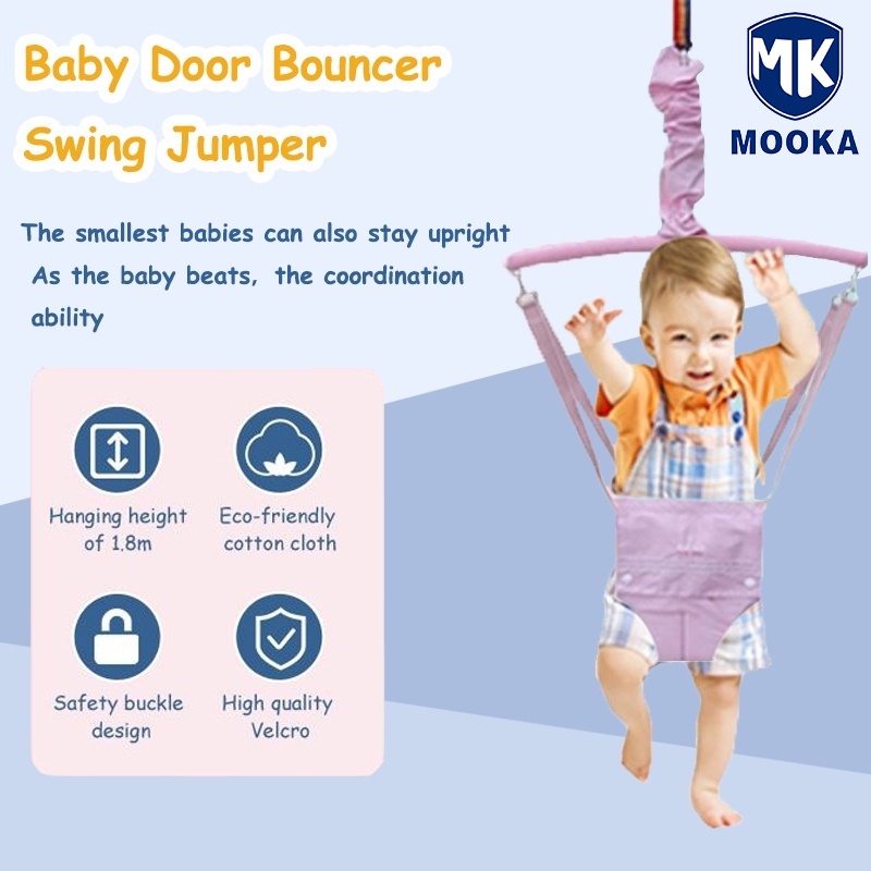Baby Door Jumper Swing Portable Door Frame Playful Baby Bouncer Height 1.8m Shopee Philippines