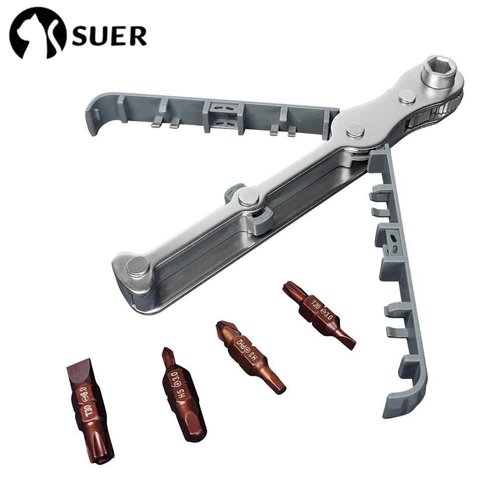 SUDEE wrench set, angled screwdriver Mini ratchet, tight spaces tight