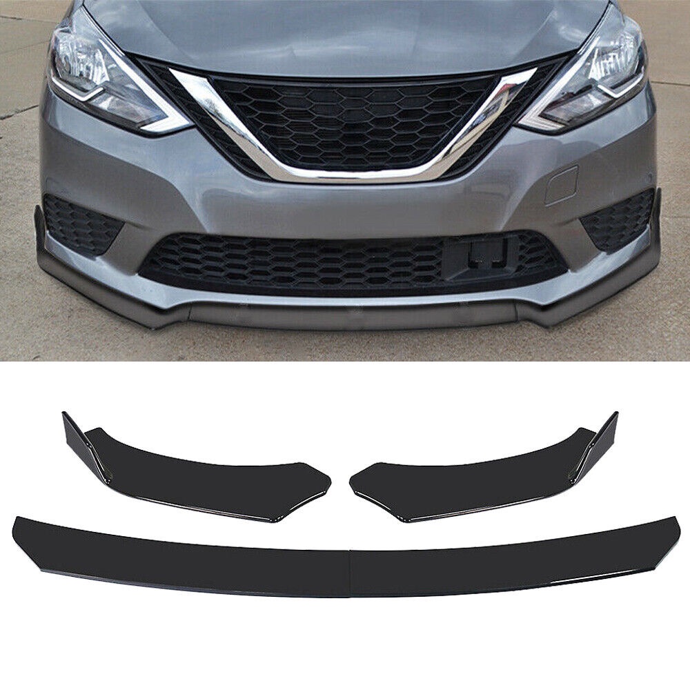 LANTOP For Nissan Sentra 2016 2019 Car Front Bumper Lip Chin Spoiler
