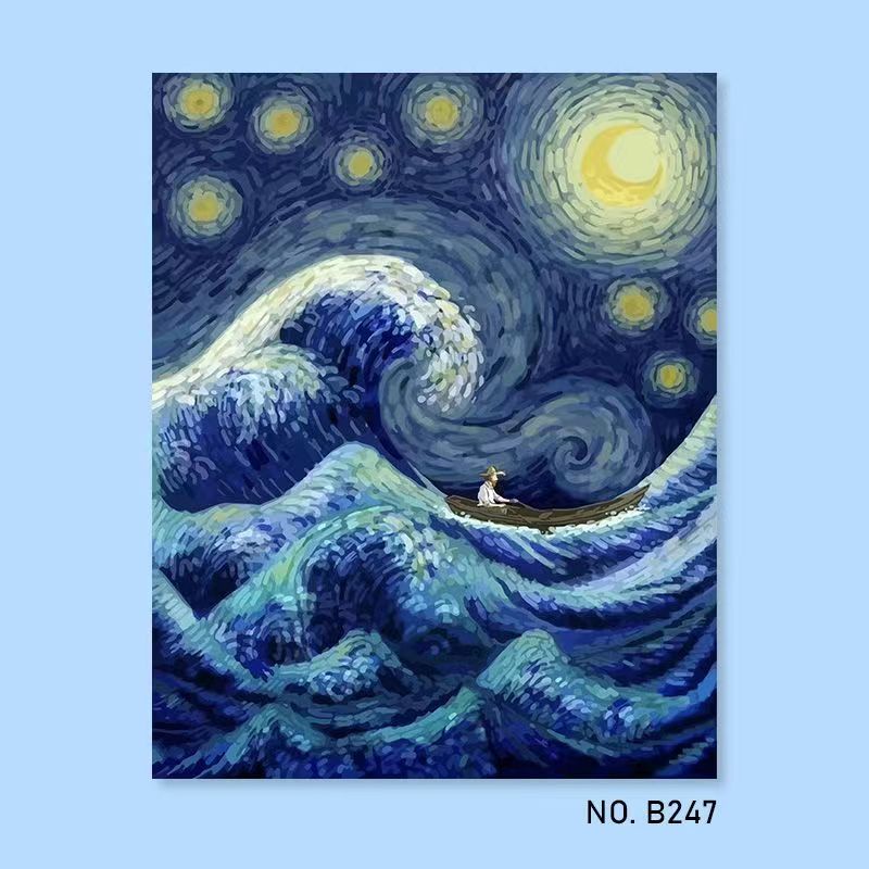 Nong Yang 30 40cm Painting By Number Painting By Numbers Coloring By Number Van Gogh Van Gogh