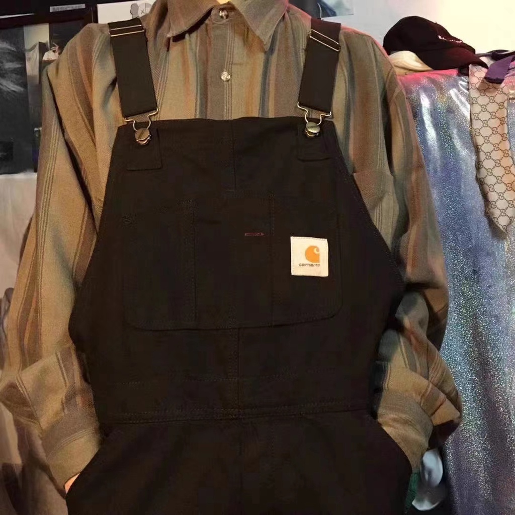 carhartt Carhart suspender pants loose jeans overalls straight pants
