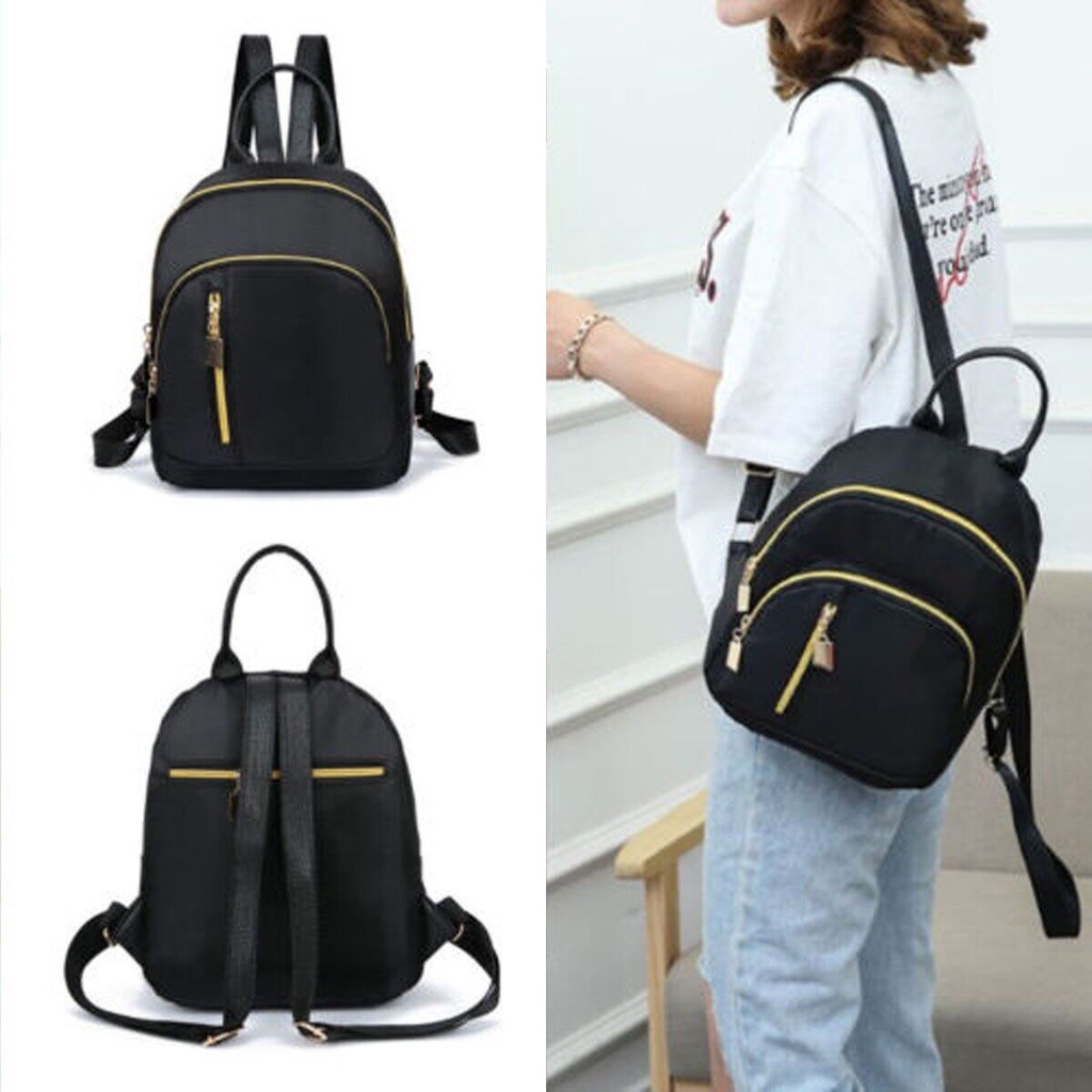 Women Lady Nylon Backpack Travel Shoulder School Bag Satchel Rucksack ...