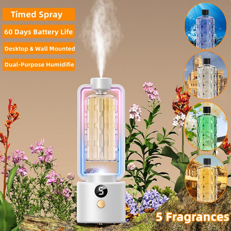 Wall Mounted Air Freshener Rechargeable Intelligent Fragrance Diffuser