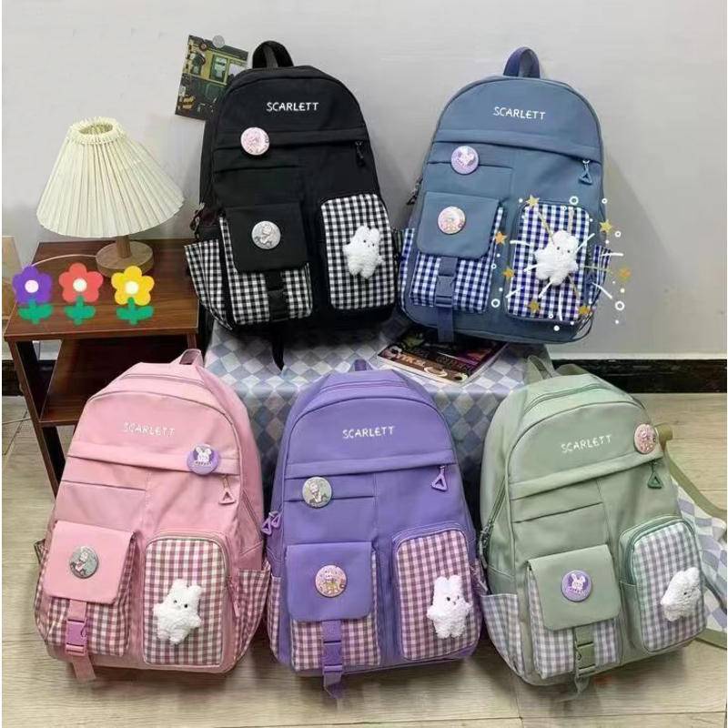 Cute Girls Backpack High School Student Backpack Fashion Casual Korean