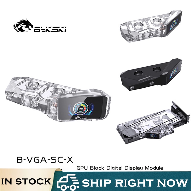 Bykski B-VGA-SC-X GPU LED Temperature Digital Display Monitor,VGA Water ...