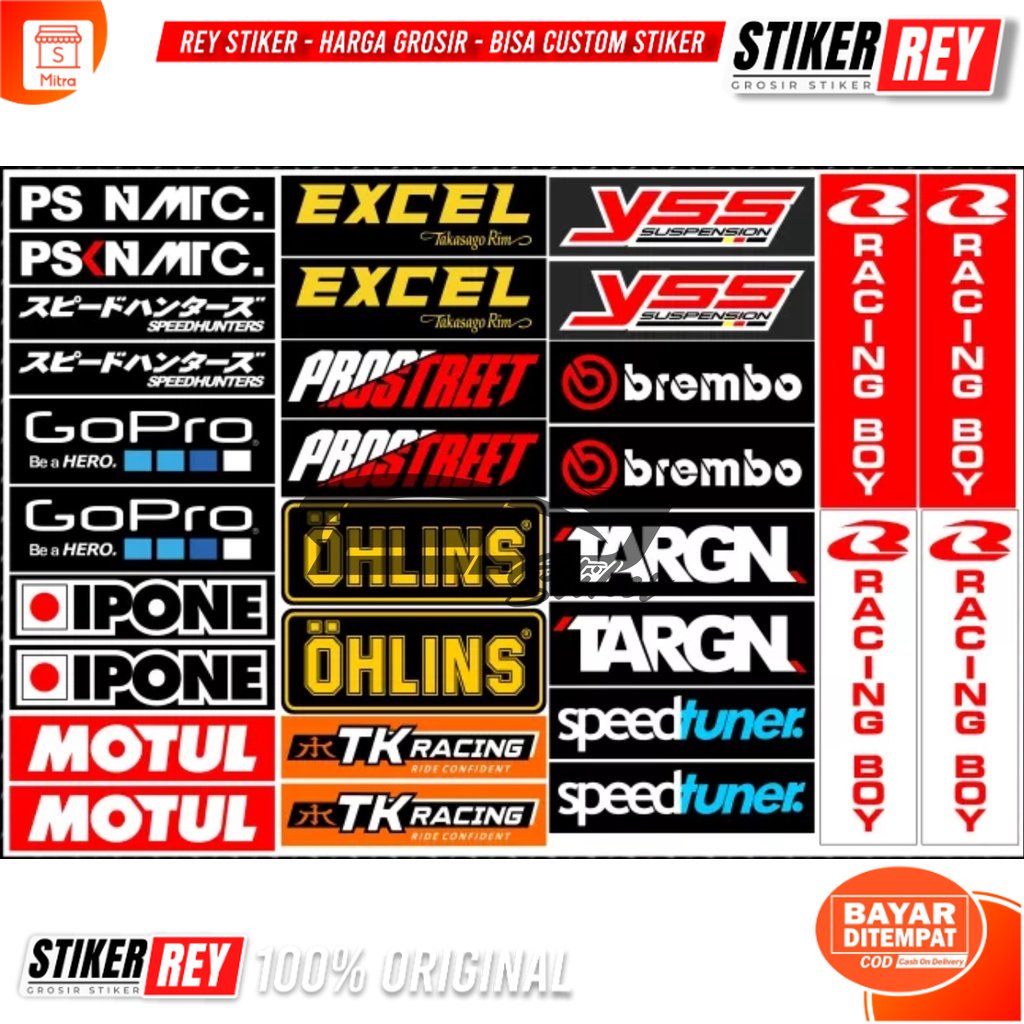 Racing PACK Stickers, Motorcycle RACING Stickers, Motorcycle RACING ...