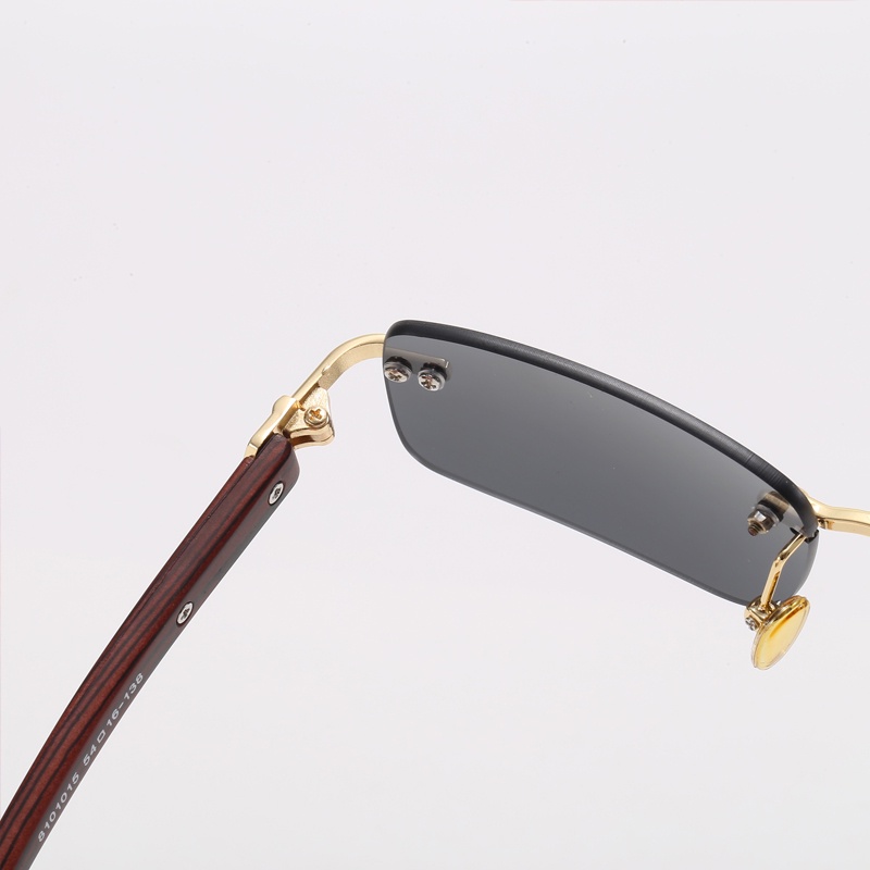 Cartier Rimless Finished Myopia Glasses Women Men Imitation Wood Grain Anti Blue Light Nearsighted Eyewear Diopter Shopee Philippines
