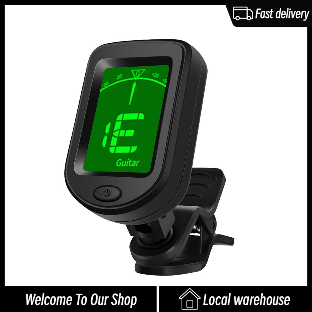 [Fast delivery]T-02 Guitar Tuner Clip-on Chromatic Digital Tuner LCD ...