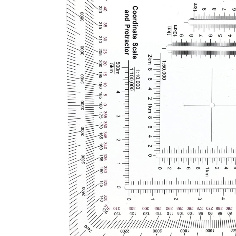 NICE Military Style MGRS UTM Coordinate Grids Reader and Protractors ...