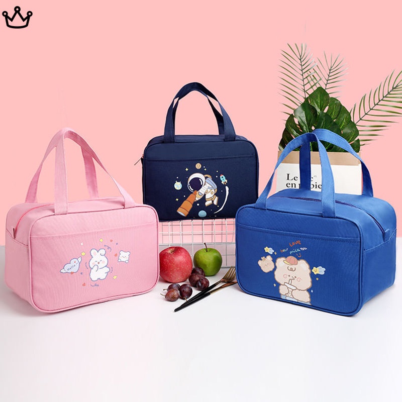 Lunch Bag Insulated Picnic Carry Case Thermal Portable Lunch Container ...