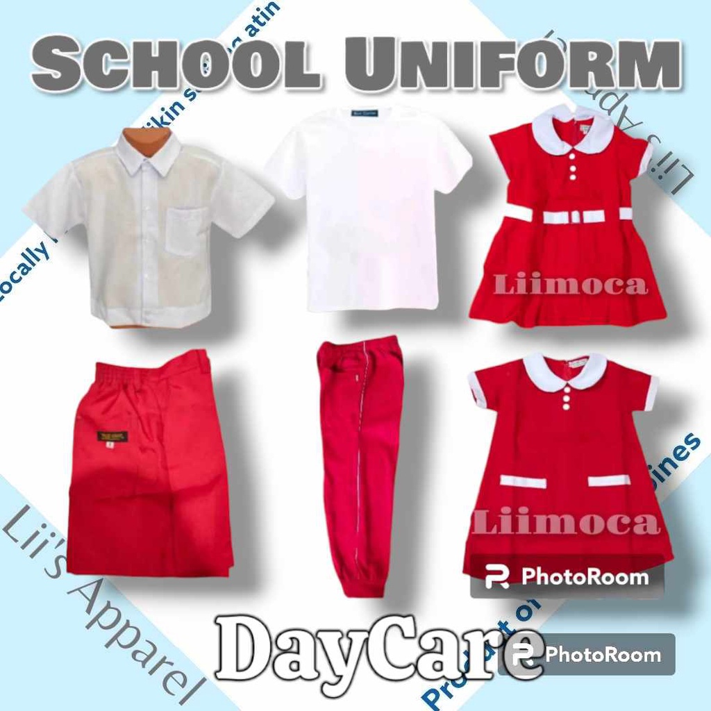 LII'S APPAREL'S SCHOOL UNIFORM SET//DAYCARE UNIFORM//FOR BOYS & GIRLS