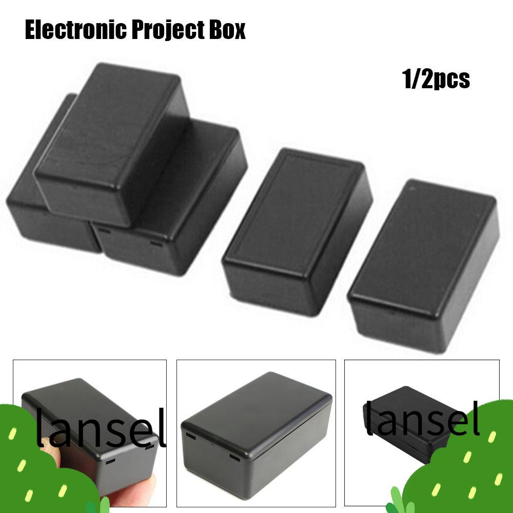 LANSEL 1/2pcs Hot Waterproof Cover Project Black Enclosure Boxes ...