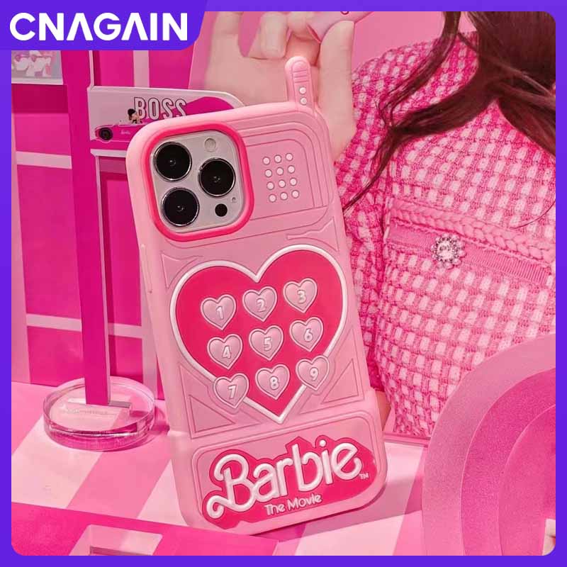 CNAGAIN Barbie pink love phone case for iPhone 14/13/12 Pro Max new ...