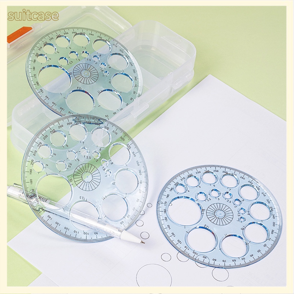 suitcase88 Circle Maker Clear Scale Drawing Plastic Transparent 360 ...
