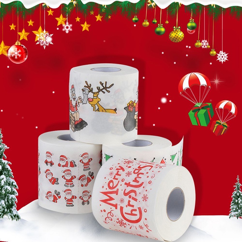 NEW Christmas Pattern Series Roll Paper Christmas Decorations Prints