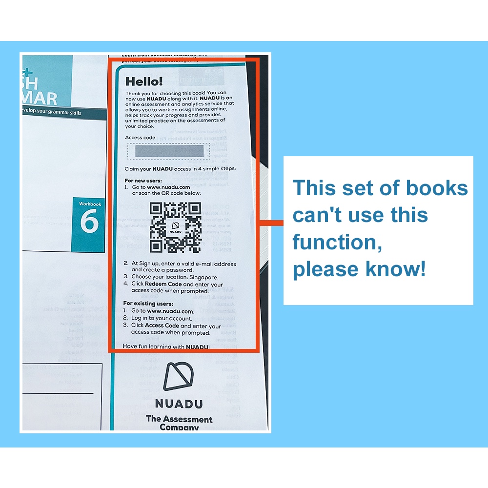 6Books SAP English Grammar Workbook for Children Singapore Exercise ...