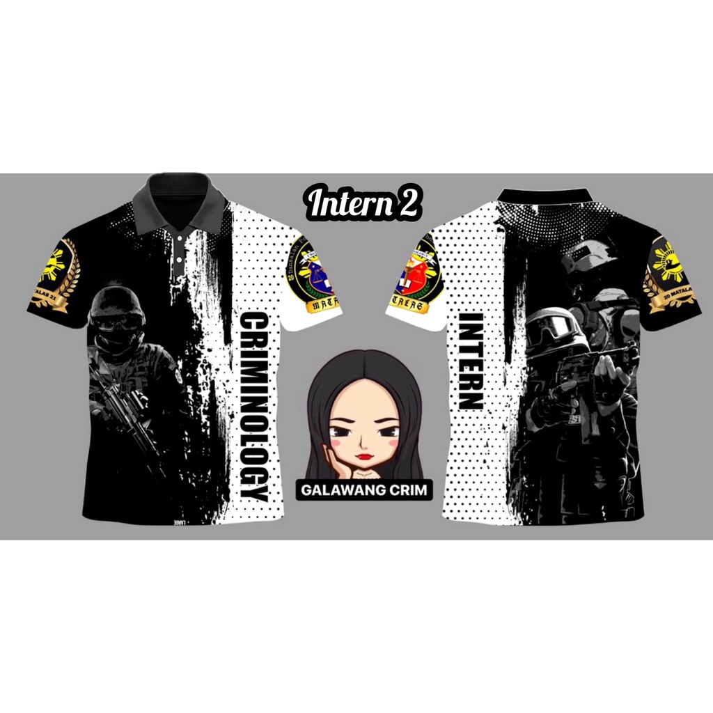 Criminology Polo Shirt Criminology Shirt Intern for Men Full Sublimation for Men Women 2023 New Style Hot sale Shopee Philippines