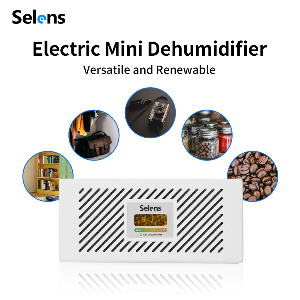 Selens Electronic Dehumidifier Mini Hygroscopic Card Eco-friendly ABS ...