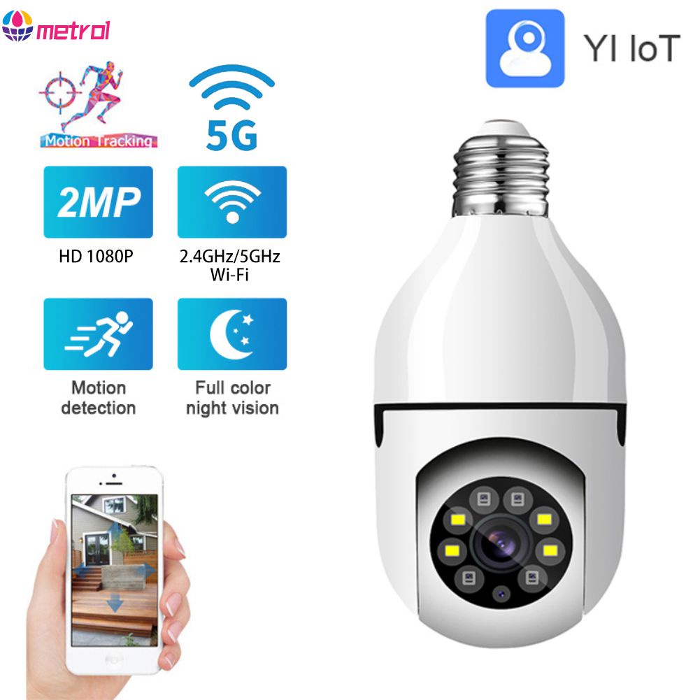 V380 Pro Bulb Ptz Camera Auto Tracking Night Vision 1080p Wireless Cctv ...