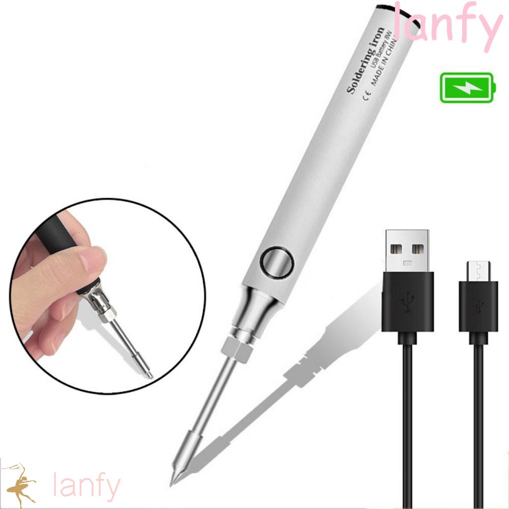 LANFY Wireless Charging Electric Soldering Iron Mini Handheld USB ...