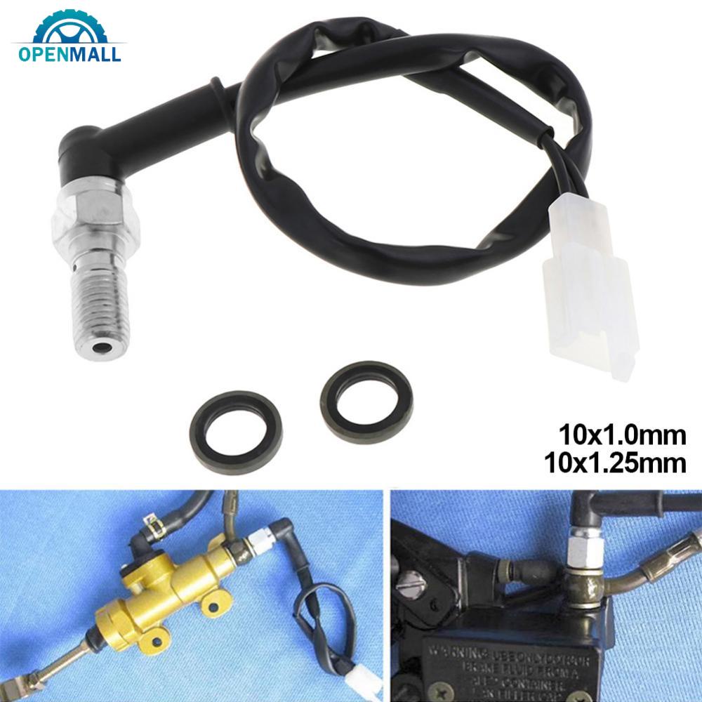 OPENMALL M10 x1.0/1.25mm Motorcycle Hydraulic Brake Pressure Rear Light