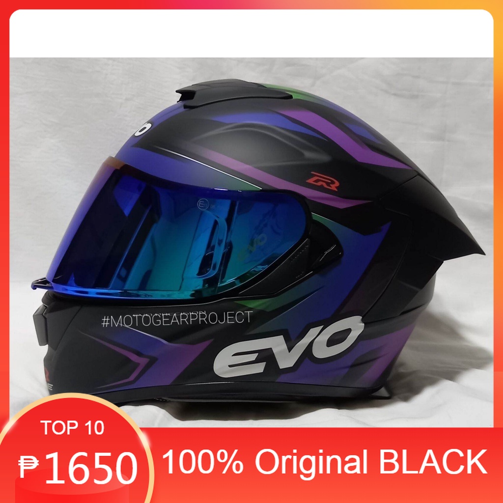 EVO GTPRO Renegade One Purple Full Face Dual Visor Helmet FScZ Shopee Philippines