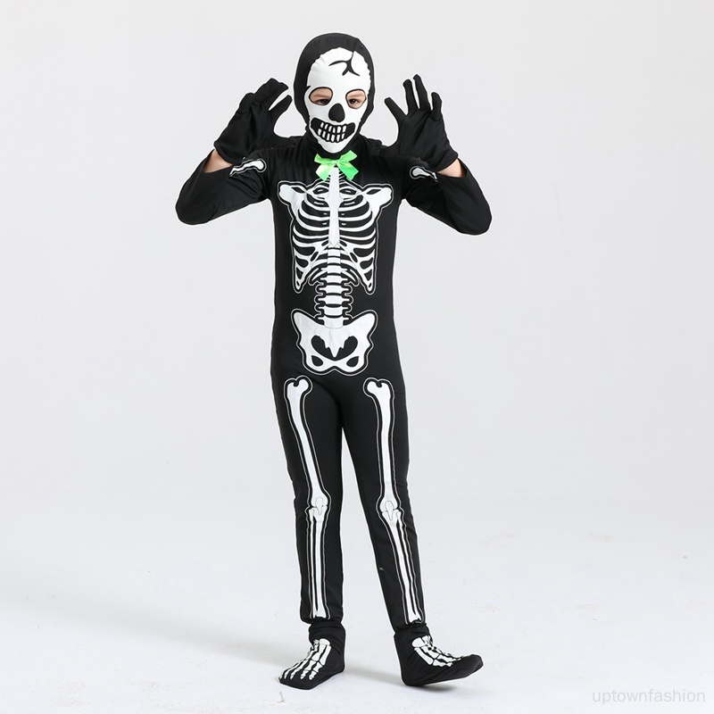 Costume Skeleton Glow in The Dark Halloween Costume Unisex Skeleton Jumpsuit Shopee Philippines