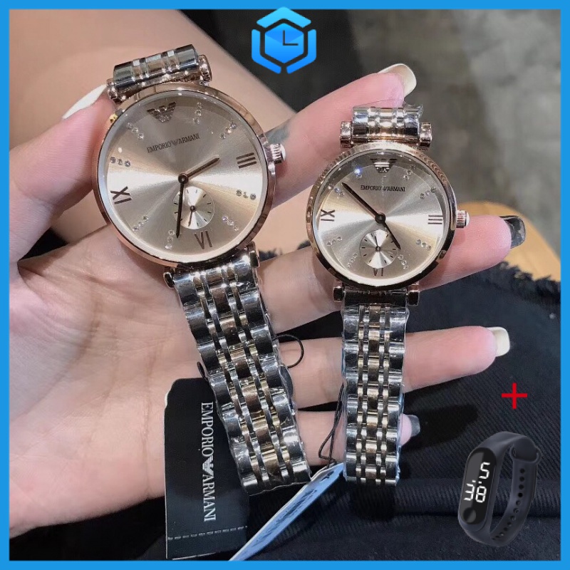 Emporio Armani watch for woman Fashionable luxury quartz stainless