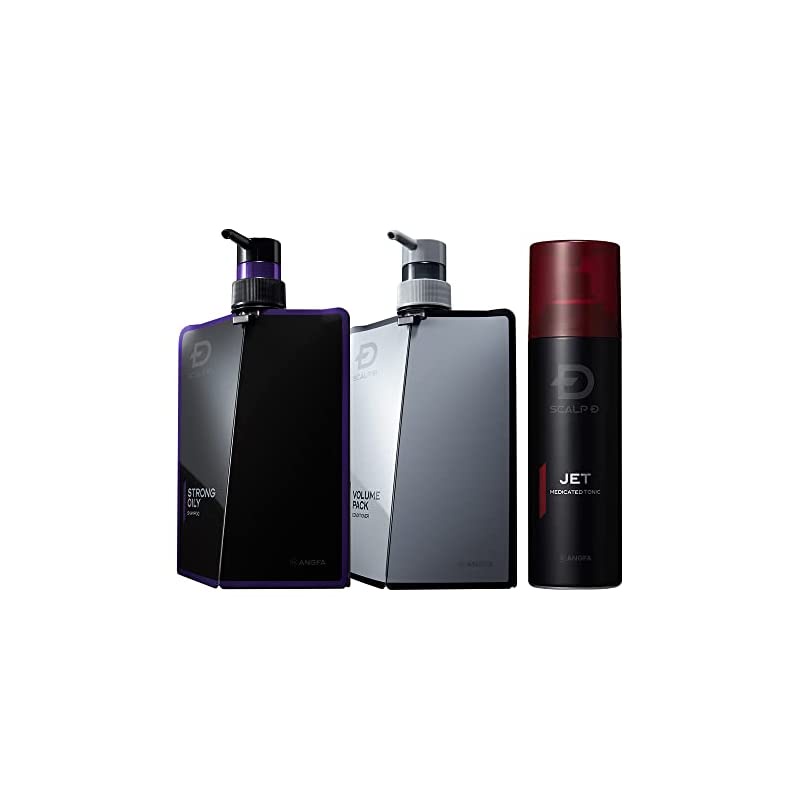 ScalpD Shampoo Men's Strong Oily 3Piece Set (Shampoo & Conditioner