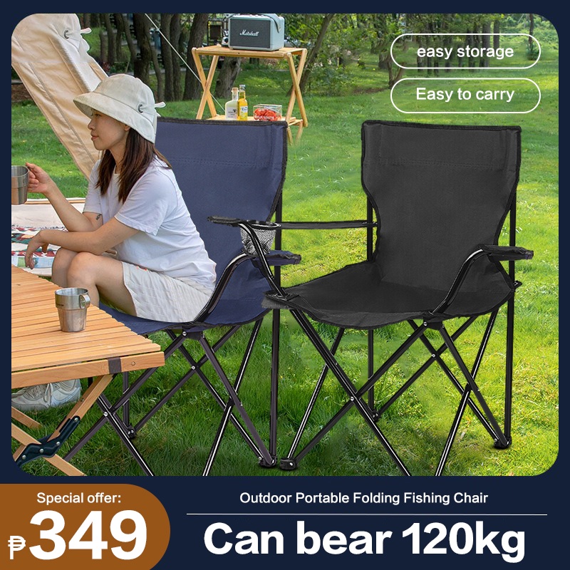 Buy 1 Take 1 Camping Chair Heavy Duty Folding Chair with Back Rest