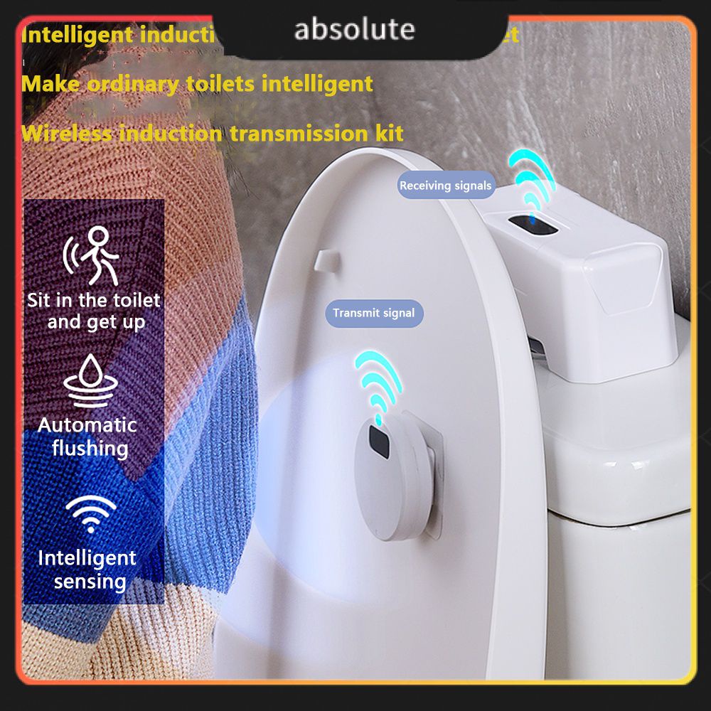 Automatic Toilet Flush Button Induction Toilet Flusher ExternalInfrared ...