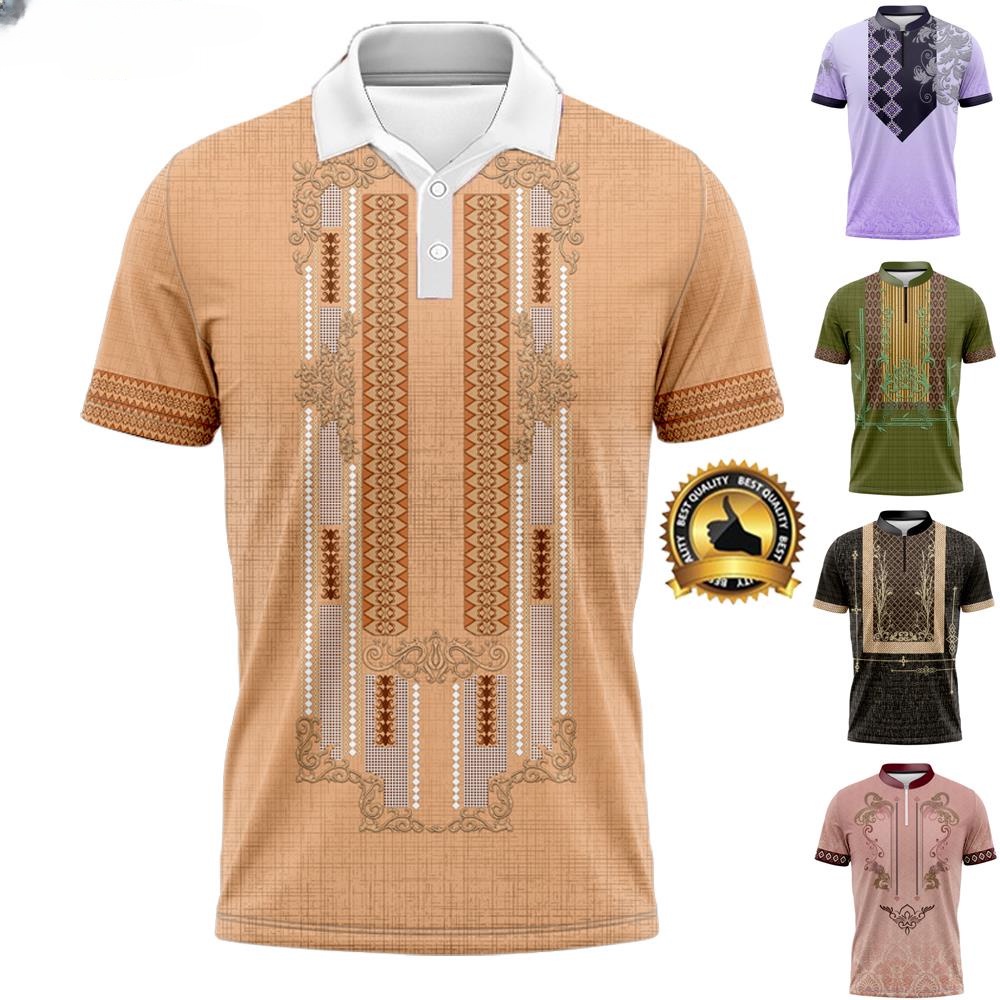 Philippine Ethnic Tribal Modern Barong Polo Shirt Modern BARONG STYLE ...