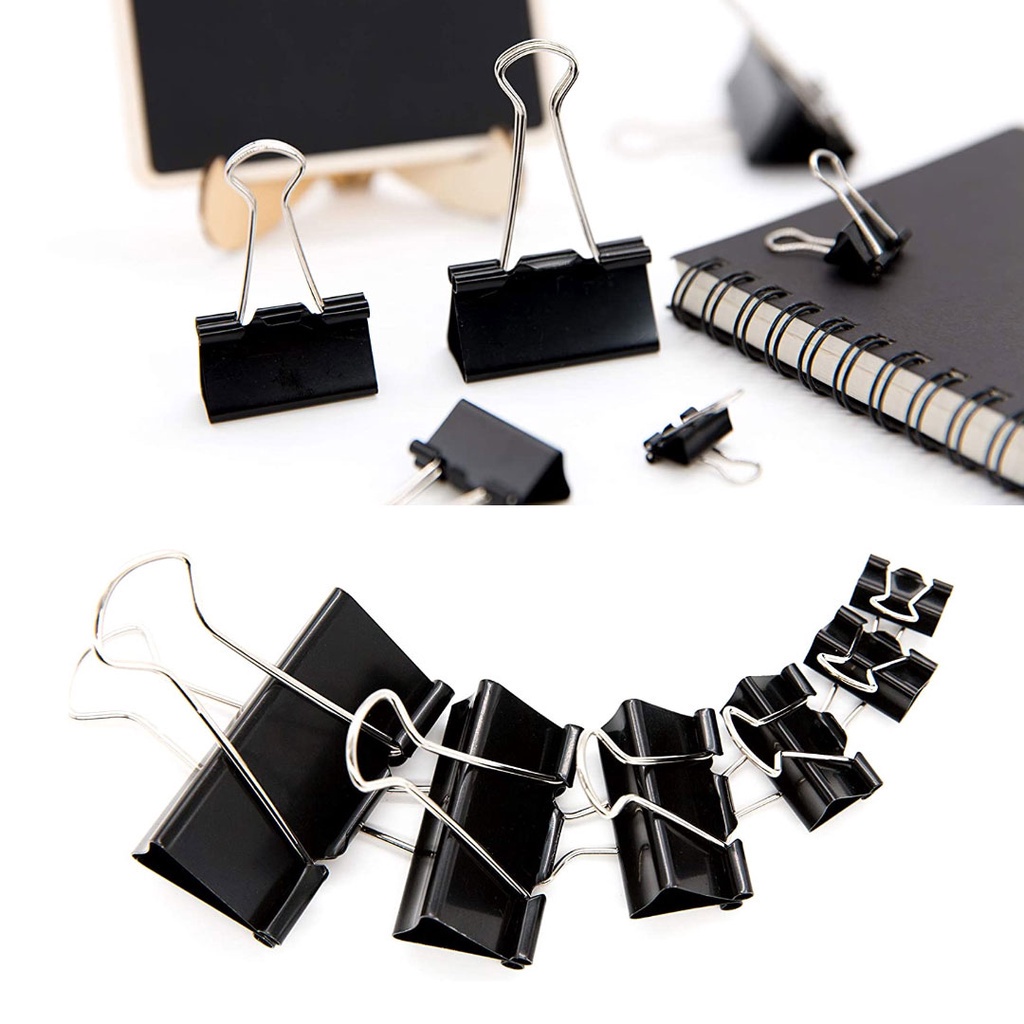 YD Joy Black Binder Clips, Available Sizes, Paper Binder Clips, Paper