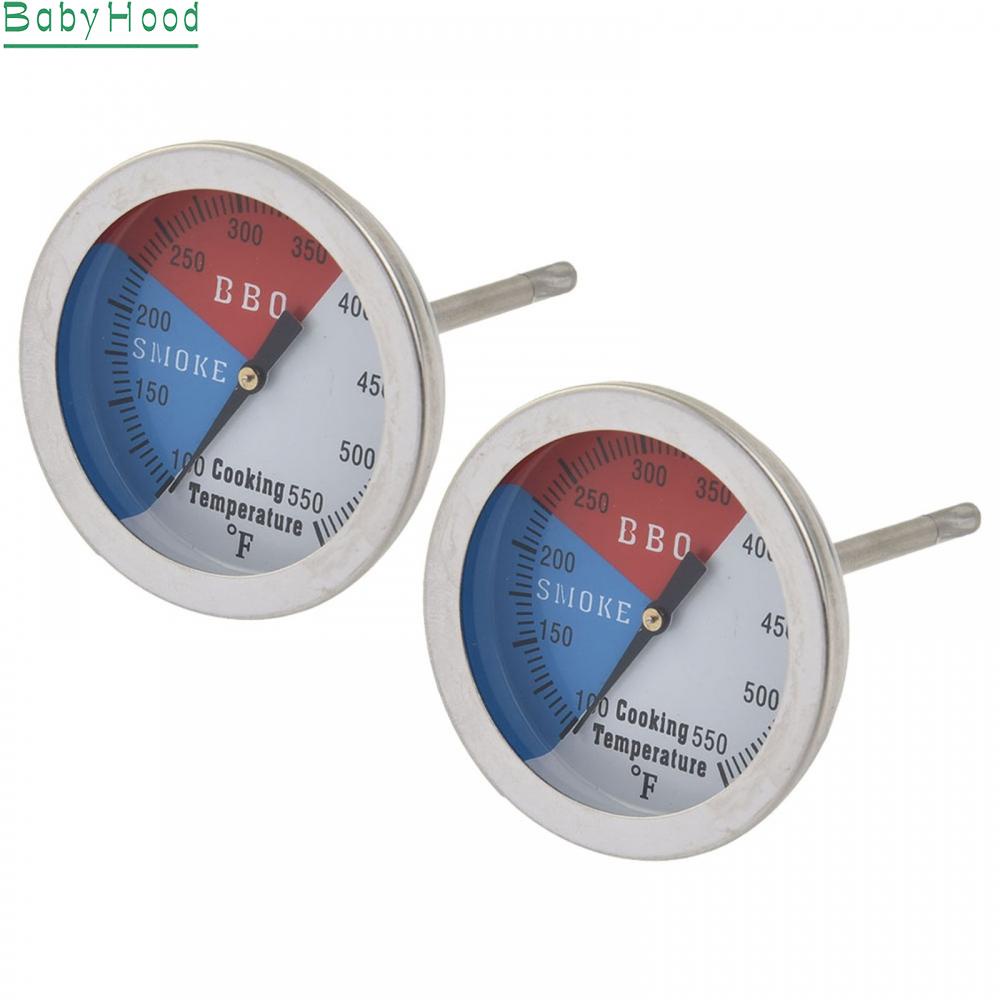 2PCS Temperature Thermometer Gauge BBQ Grill Thermostat Waterproof