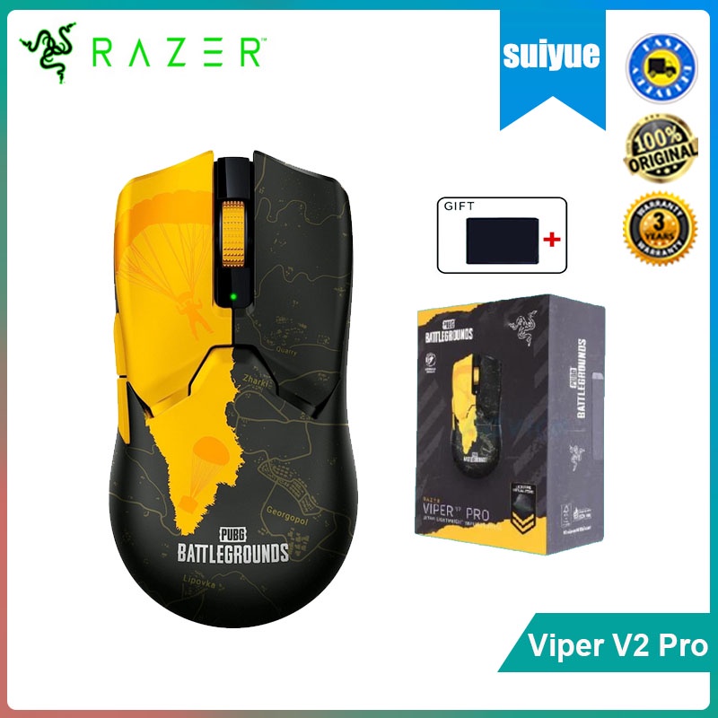 Razer Viper V2 Pro PUBG Wireless Esports Mouse, BATTLEGROUNDS Edition ...