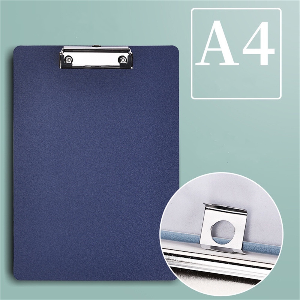 Liushun CB0002M Aluminum Metal Clipboard Stainless Hangable Pen Holder Low-Profile Clip Board Size A4 9"" X 12.6"" With Sticky Note For School O - View #6