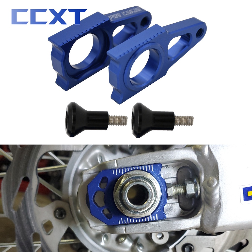 Motorcycle CNC Adjuster Rear Chain Axle Block For Yamaha WR250F WR450F