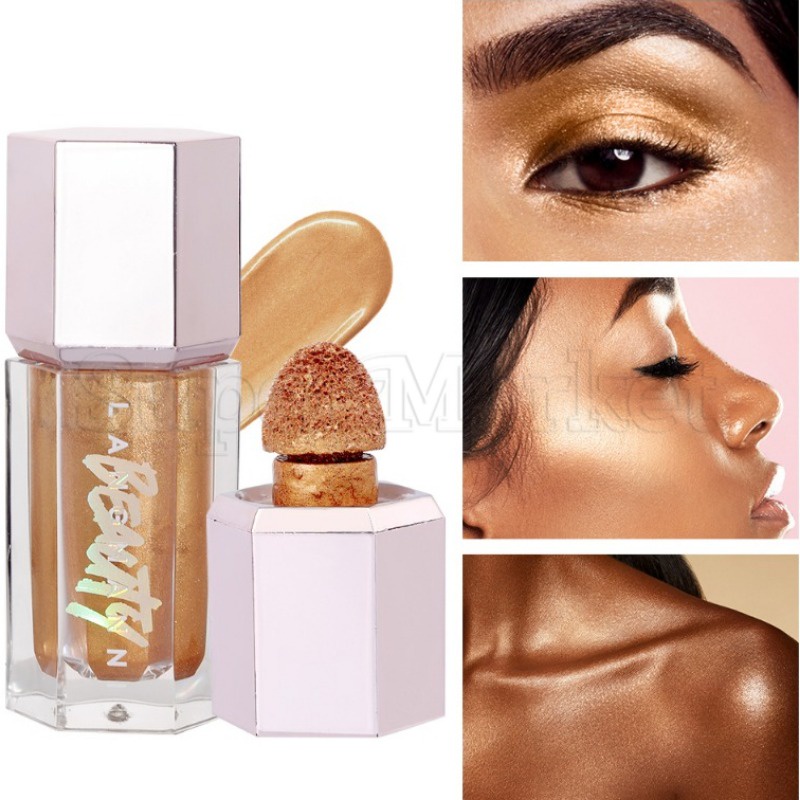 LANGMANNI 3color Face and Body Liquid Highlighter / Brown Champagne