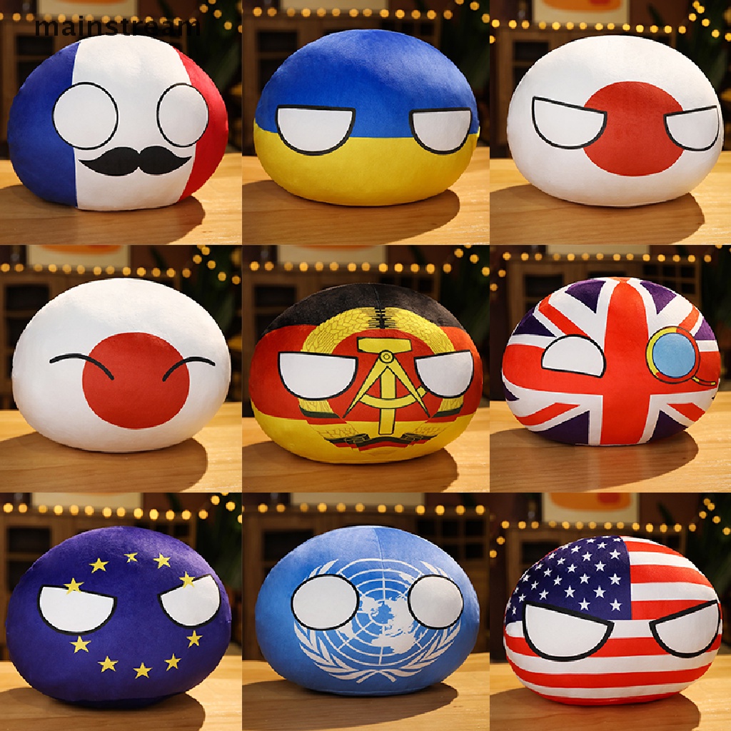 [mainstream] 10cm Country Ball Plush Toy Polandball Pendant Countryball ...