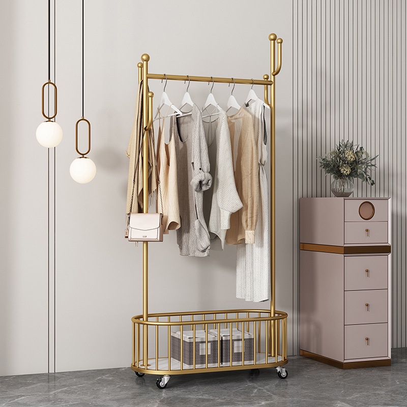 Metal Clothes Rail Removable Indoor Drying Rack Bedroom Clothes Rack ...