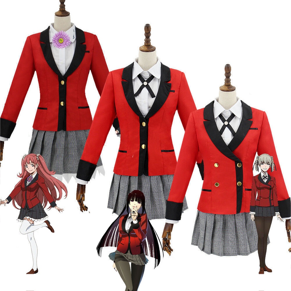 Anime Kakegurui Cosplay Costume Jabami Yumeko / Momobami Kirari ...