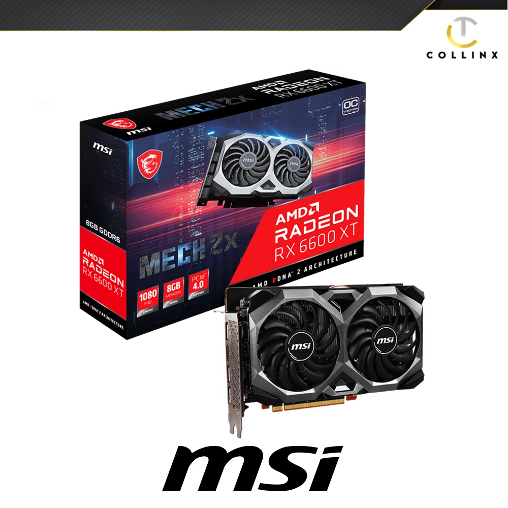 RX 6600XT MSI Mech 2X OCV1 DP 8GB GDDR6 128-bit HDMI/DP 2602 MHz ...
