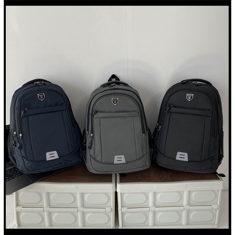 New Simple Backpack Multi layered Large Space Waterproof Men's Computer ...
