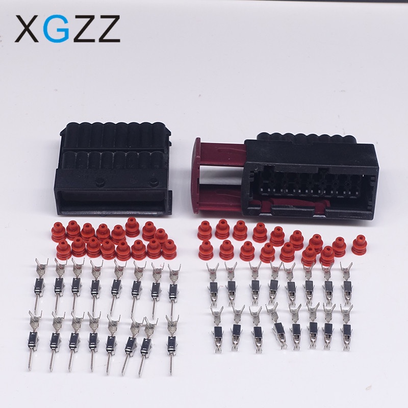 16 Pin Female Male Waterproof Wire Harness Automotive Connector Car ECU ...